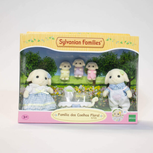 Família Dos Coelhos Floral Sylvanian Families Colorido