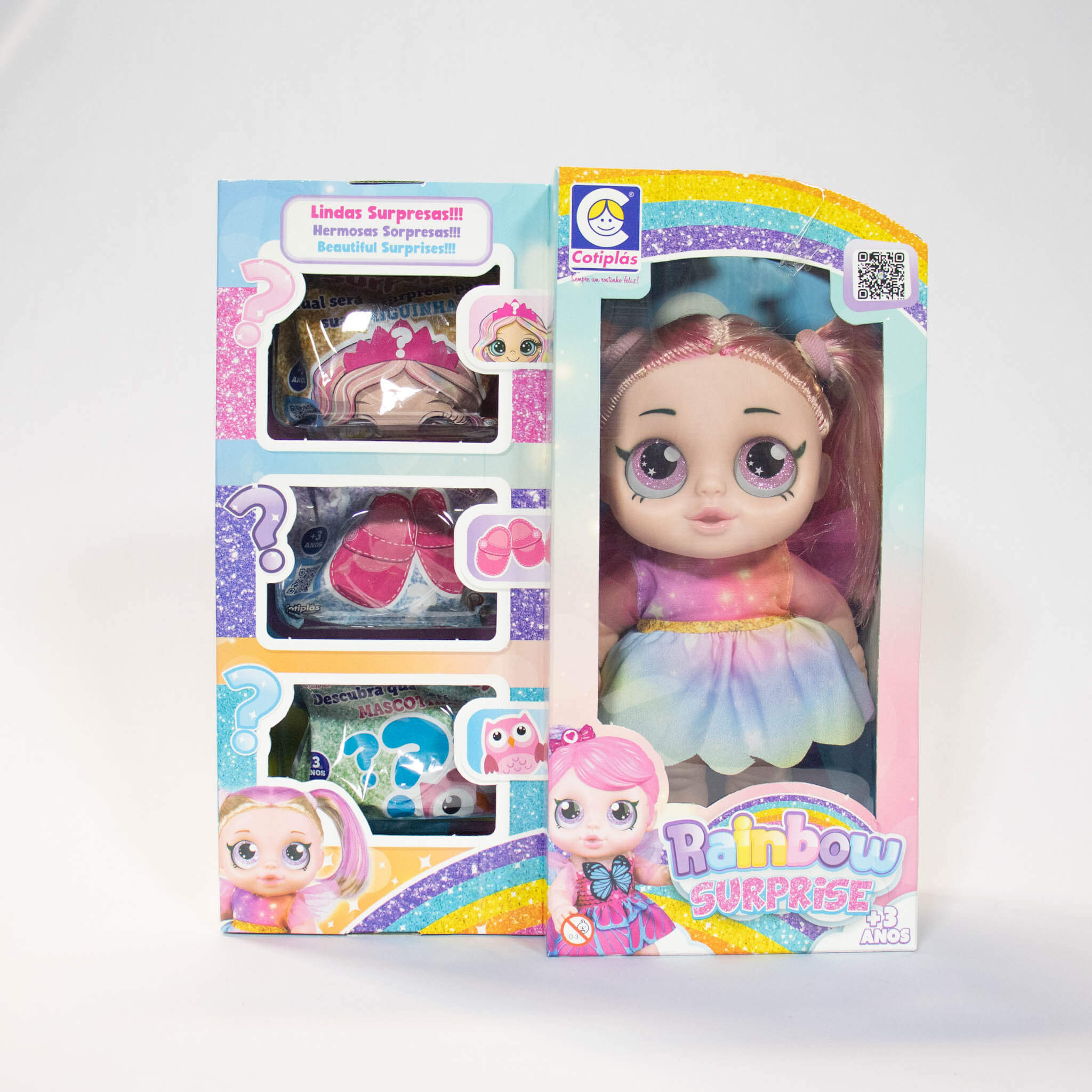 Boneca Rainbow Surprise Cabelo Loiro