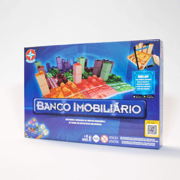 Jogo Banco Imobiliário com aplicativo Estrela.