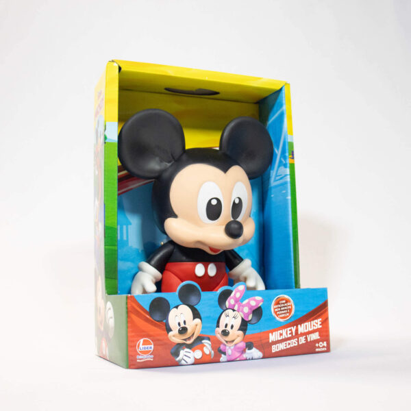 Boneco Vinil Mickey Baby Lider.