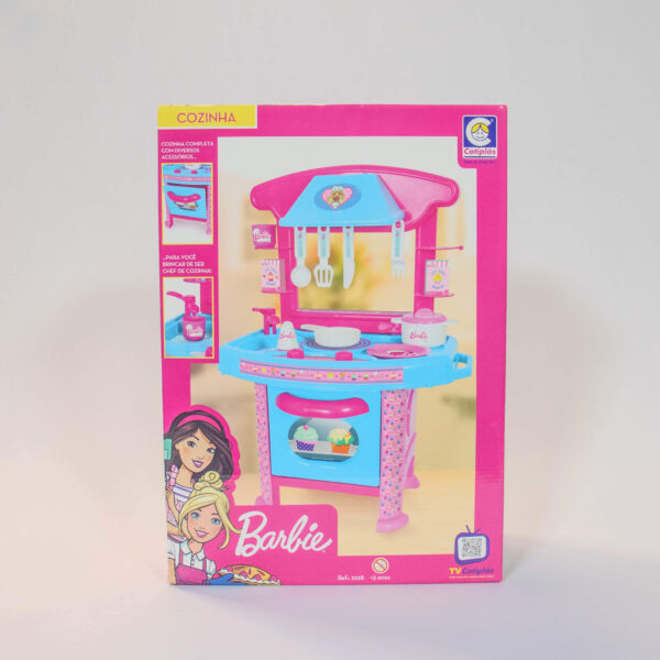 Cozinha Infantil Da Barbie Completa 60cm De Altura Cotiplas