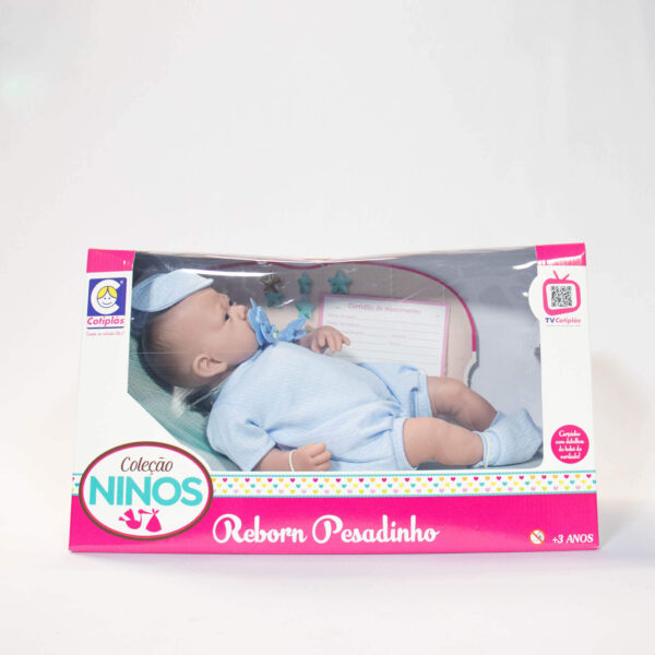 Boneca Coleção Ninos Reborn Dormindo Menino-Cotiplás