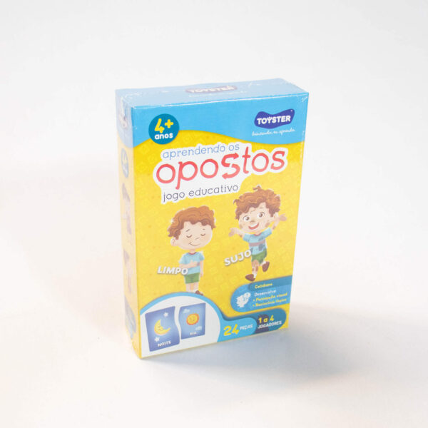 Jogo Educativo Aprendendo os Opostos 24 peças Toyster.