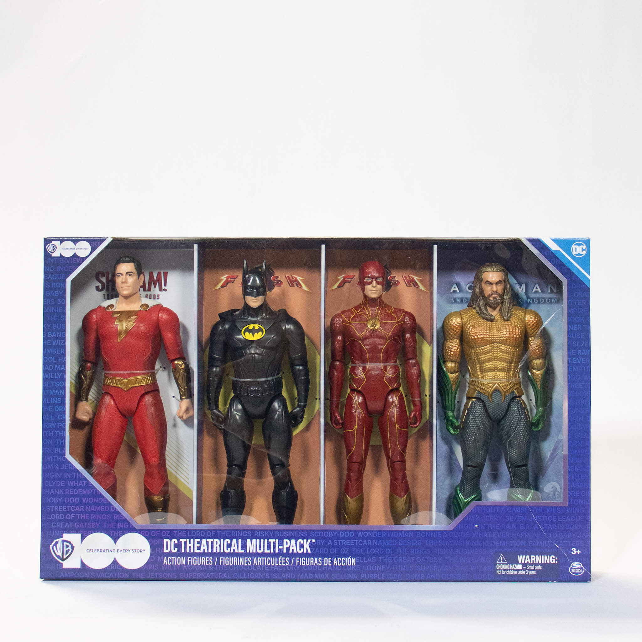 Boneco Batman Flash Aquaman Shazam Multi-pack Theatrical Dc