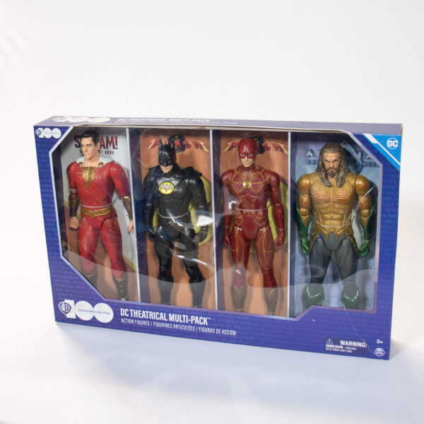 Boneco Batman Flash Aquaman Shazam Multi-pack-Theatrical Dc