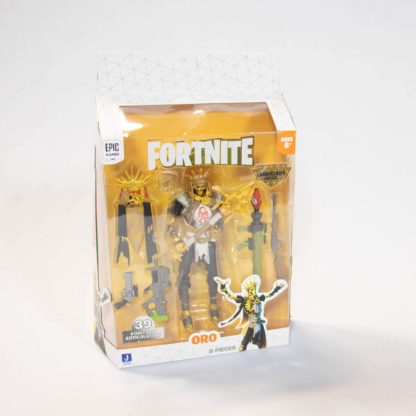 Boneco Fortnite Oro Legendary Series.