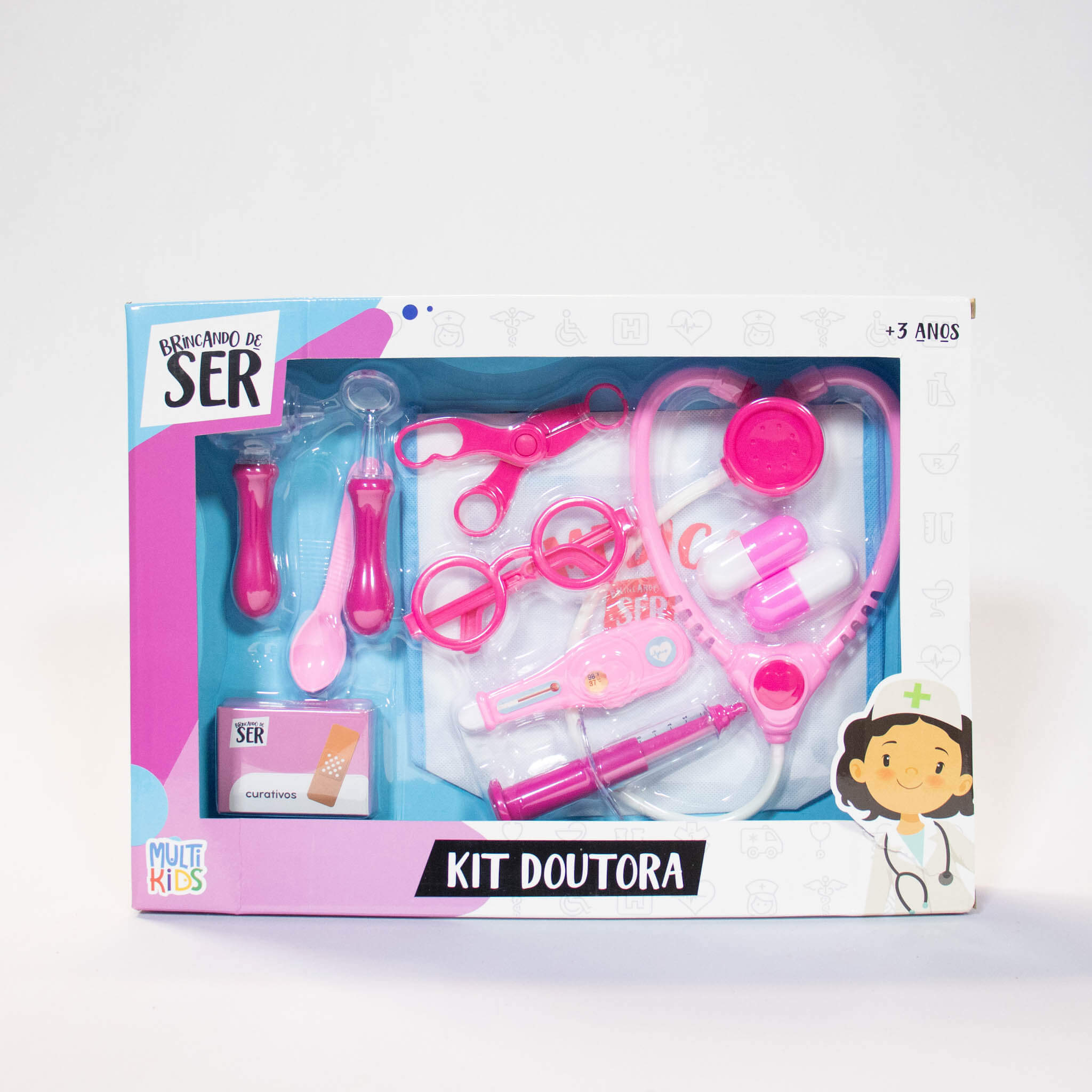 Kit Brincando de Ser Doutora Multikids