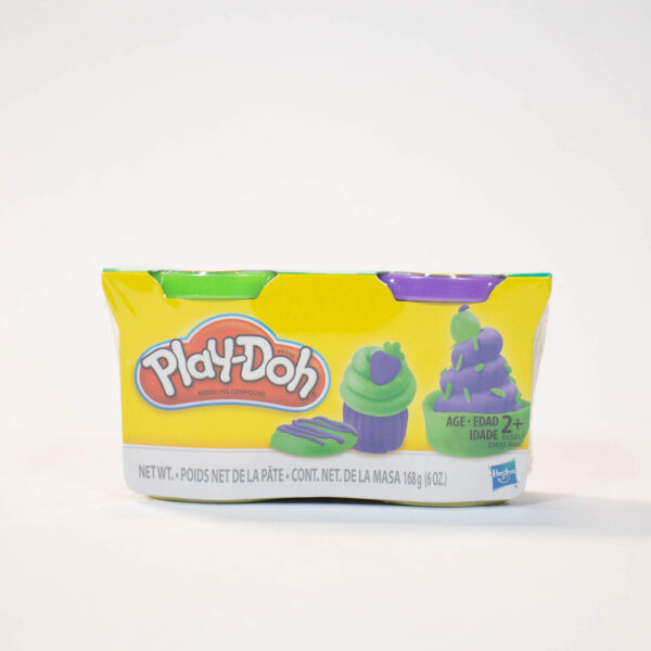 Play Doh Massinha 2 Potes Verde E Roxo