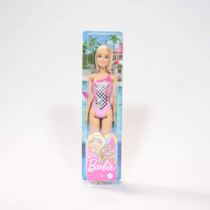 Barbie Praia Maiô Rosa Cabelo Loiro